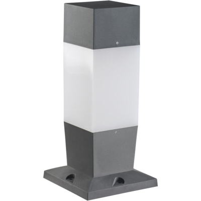lampioncino invo 220-240 volt 47 cm E27 IP54 basamento esterno grafite plastica kan 29171 - KANLUX