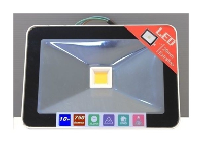 Faro Da Esterno Ultrapiatto A Led Smd 220 Volt 10W = 80W 750 Lumen Luce Calda - EXTRASTAR