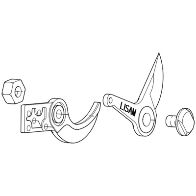 Gruppo lame frutteto per forbice pneumatica Lisam Sly originale - LISAM PARTS