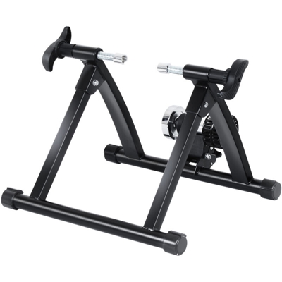 Rullo per Bicicletta Pieghevole per Allenamento in Casa 54.5x47.2x39.1cm, Nero - Homcom