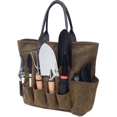 Asupermall - Borsa per attrezzi da giardino, con manico ergonomico, 7 tasche