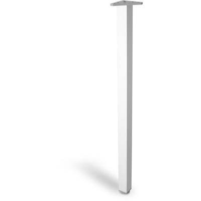Piede regolabile, quadrato (40x40mm), Alluminio, Anodizzato Opaco, Altezza: 800mm. Marchio REI