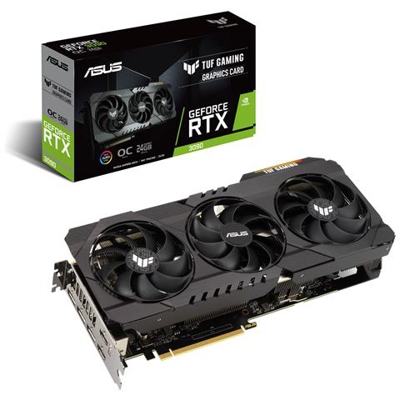 GeForce RTX 3090 24 GB GDDR6X Pci-E 3 x DisplayPort / 2 x HDMI TUF Gaming OC