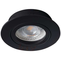 Kanlux - faretto incasso dalla 1 luce 70 mm CE GX5,3 IP20 interno nero orientabile tondo kan 22432 características