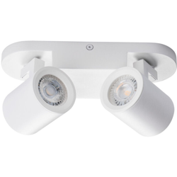 Kanlux - faretto parete laurin 2 luci 220-240 volt CE GU10 IP20 bianco interno orientabile kan 29122 en oferta