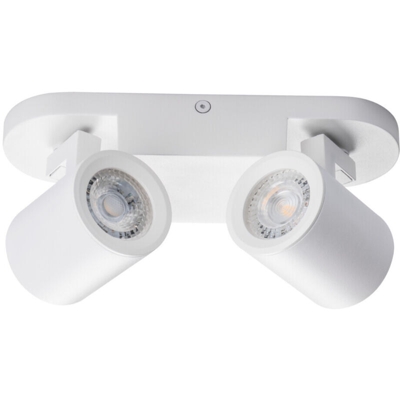 Kanlux - faretto parete laurin 2 luci 220-240 volt CE GU10 IP20 bianco interno orientabile kan 29122