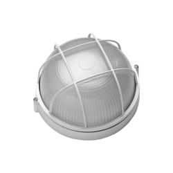 Papillon - PLAFONIERA DA GIARDINO A GRIGLIA TONDA - BIANCO BIANCA - LUCE LAMPADA - DIFFUSORE IN VETRO en oferta