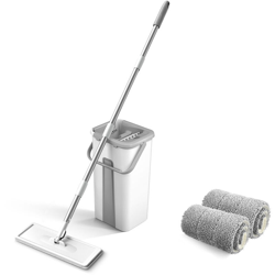 Set mop piatto girevole G130 beige + 2 panni - ASUPERMALL en oferta