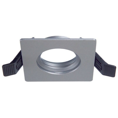 Faretto ad incasso Duralamp Quadrato colore Grigio IP65 ZKR65QG