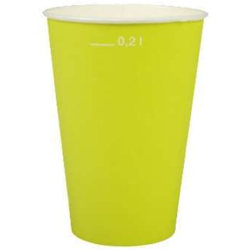 20 Bicchieri di carta 'Verde limone' - PIERROT en oferta