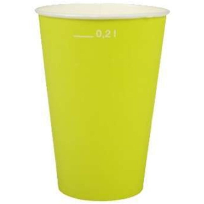 20 Bicchieri di carta 'Verde limone' - PIERROT