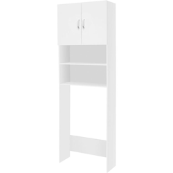 Mobile bagno da incasso lavatrice armadio pensile bianco190x62,5 cm con ripiani - ECD GERMANY precio