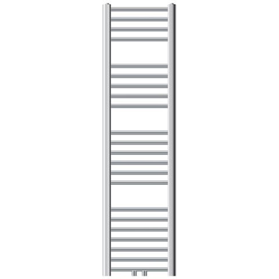 Termosifone (radiatore) Bagno, Ecd Germany, Modello Sahara, 300 X 1400 Mm, Cromo, Dritto, Con Collegamento Centrale, Portasciugamani