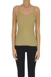 Ribbed lurex knit tank-top características