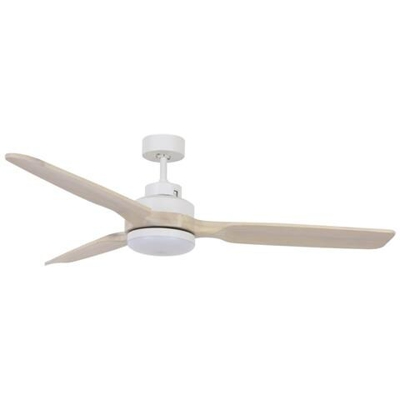 Lucci Air 213055 Bianco E Legno Ventilatore Con Luce Bianco Con 3 Pale