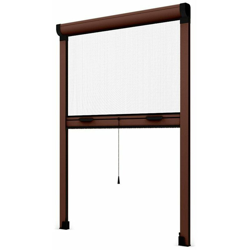Milo - Zanzariera a rullo 'Gold roll' per porte e finestre adattabile su misura in kit -VERTICALE / 120 X H 160 CM / MARRONE características