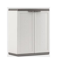 KIS - Armadio basso in resina 'Jolly' (Bianco/Grigio) características