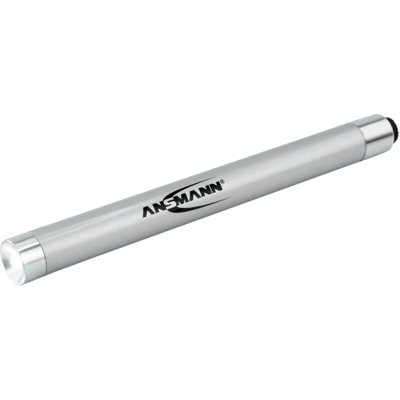 1600-0169 X15 Lampada a forma di penna Penlight a batteria LED (monocolore) 133.8 mm Argento - Ansmann