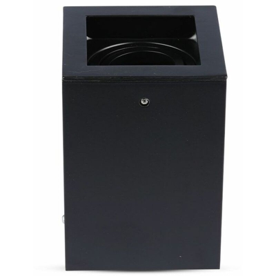 Portafaretto LED Montaggio a Plafone Quadrato GU10 e GU5.3 (MR16) Colore Nero Orientabile - V-tac
