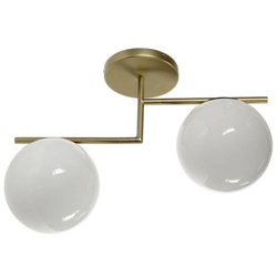 Argonauta - Lampadario dorato oro a sfera due lampade cm 48 x 18 x 35 precio