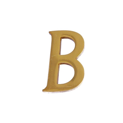 MASIDEF - LETTERA IN OTTONE LUCIDO 5cm 'B'