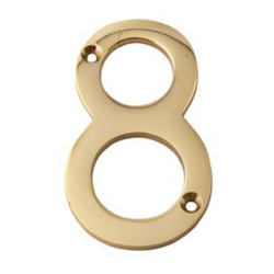 MASIDEF - CIVICO IN OTTONE LUCIDO 8cm N. 8 en oferta