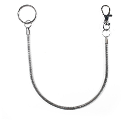 1 portachiavi a catena metallo con gancio moschettone e anello brise modello 1 - ASIASHOPPING características