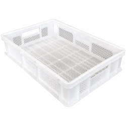 Socepi - Cassette in plastica forate per alimenti Mis esterna cm (LxPxH) 60x40x13 Mis interna cm (LxPxH) 36,5x56,5x11,5 Capacità Lt 24 Colore Bianco precio