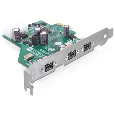 89210, PCIe, IEEE 1394 / Firewire, XIO2213B, Cablato, Verde, Argento, Windows 2000 / XP / 7, Mac OS 10.4, Linux 2.6