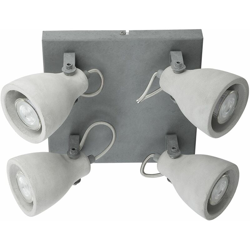 Lampada da soffitto di cemento in colore grigio chiaro MISTAGO IV - BELIANI características