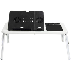 Tavolino Pc Supporto Pieghevole Notebook Computer Tablet Tavolo con Ventole - PLANET SHOP precio