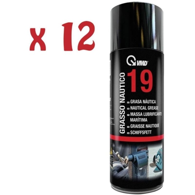 12 Bombolette Spray Grasso Nautico Marino 400Ml Idrorepellente Barca Vmd 19