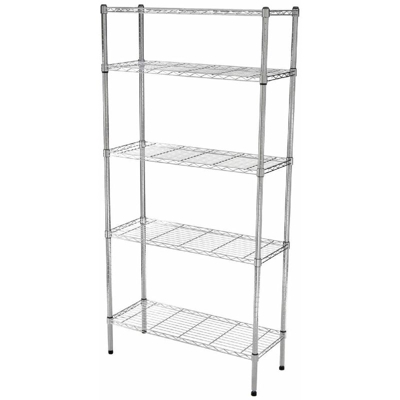 Scaffale in acciaio 45 x 105 cm Dim. piano cm 45x105 Altezza cm 200 Num. Piani 5 - SCAFFALIDEA