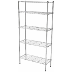 Scaffali in acciaio cromato 45 x 90 Dim. piano cm 45x90 Altezza cm 118 Num. Piani 3 - SCAFFALIDEA® en oferta