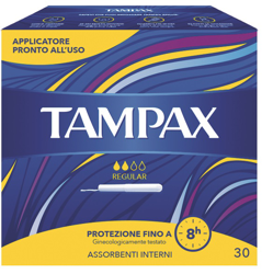 TAMPAX BLUE BOX REGULAR 30 PEZZI precio