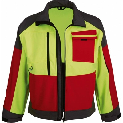 Giacca Softshell Forestjackred Taglia 3Xl Rosso/Anth./Giallo - NO NAME