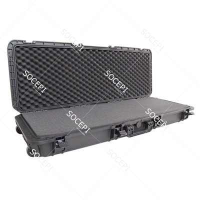 Valigia ermetica c/valvola, mod. MAX1100, IP67 DUSTPROOF WATERPROOF Valigia ermetica per prodotti lunghi colore nero spugne interne con spugne