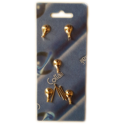 Appendi quadro goccia in ottone lucido - COTTALI