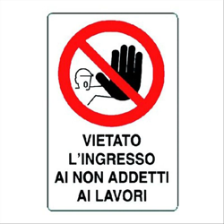 Cartello vietato l'ingr. ai non - IST en oferta