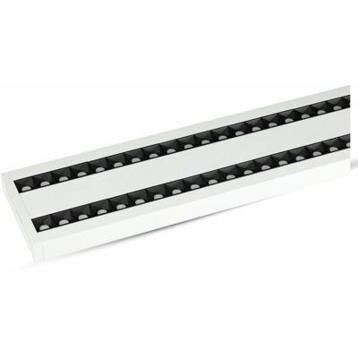 Plafoniera LED V-TAC Chip Samsung a Sospensione 60W Lineare Colore Bianco Raccordabile 4000K UGR
