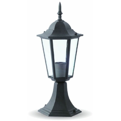 Lampada LED da Terra a Lanterna con Portalampada E27 (Max 60W) Colore Nero h: 403mm IP44 - V-tac