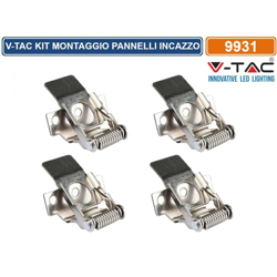 Set 4 Mollette per Montaggio a Incasso Pannelli LED V-TAC 600*600mm características
