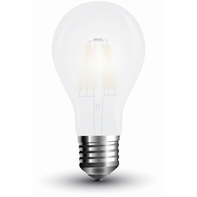 Lampadina LED V-TAC E27 4W A60 Filamento Satinato 6400K