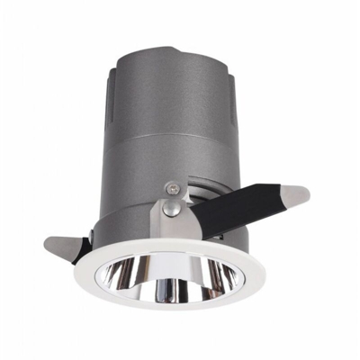 Faro da Incasso LED V-TAC COB per Hotel 15W Orientabile di 27° 3000K CRI>95