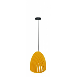 Lampadario LED a Campana Prismatica in Metallo con Portalampada E27 (Max 60W) Colore Giallo - V-tac en oferta