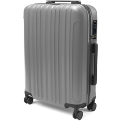 Sammy - Trolley rigido bagaglio a mano valigia voli 4 ruote 55 x 35 x 20 cm Grigio - EGLEMTEK en oferta