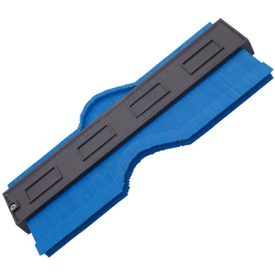 Calibro di contorno con misura di precisione Calibro di profilo Righello di misurazione per artigiano per forme irregolari, blu, 25 cm - ASUPERMALL