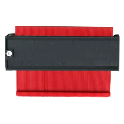 Calibro di contorno con misura di precisione Calibro di profilo Righello di misurazione per artigiano per forme irregolari, rosso, 12 cm - ASUPERMALL