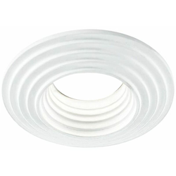 Driwei - Portafaretto gesso incasso rotondo bordo effetto scalini lampadine GU10 GS-5024 precio