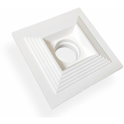 Driwei - Portafaretto gesso incasso quadrato bordo effetto scalini lampadine GU10 GS-5025 características